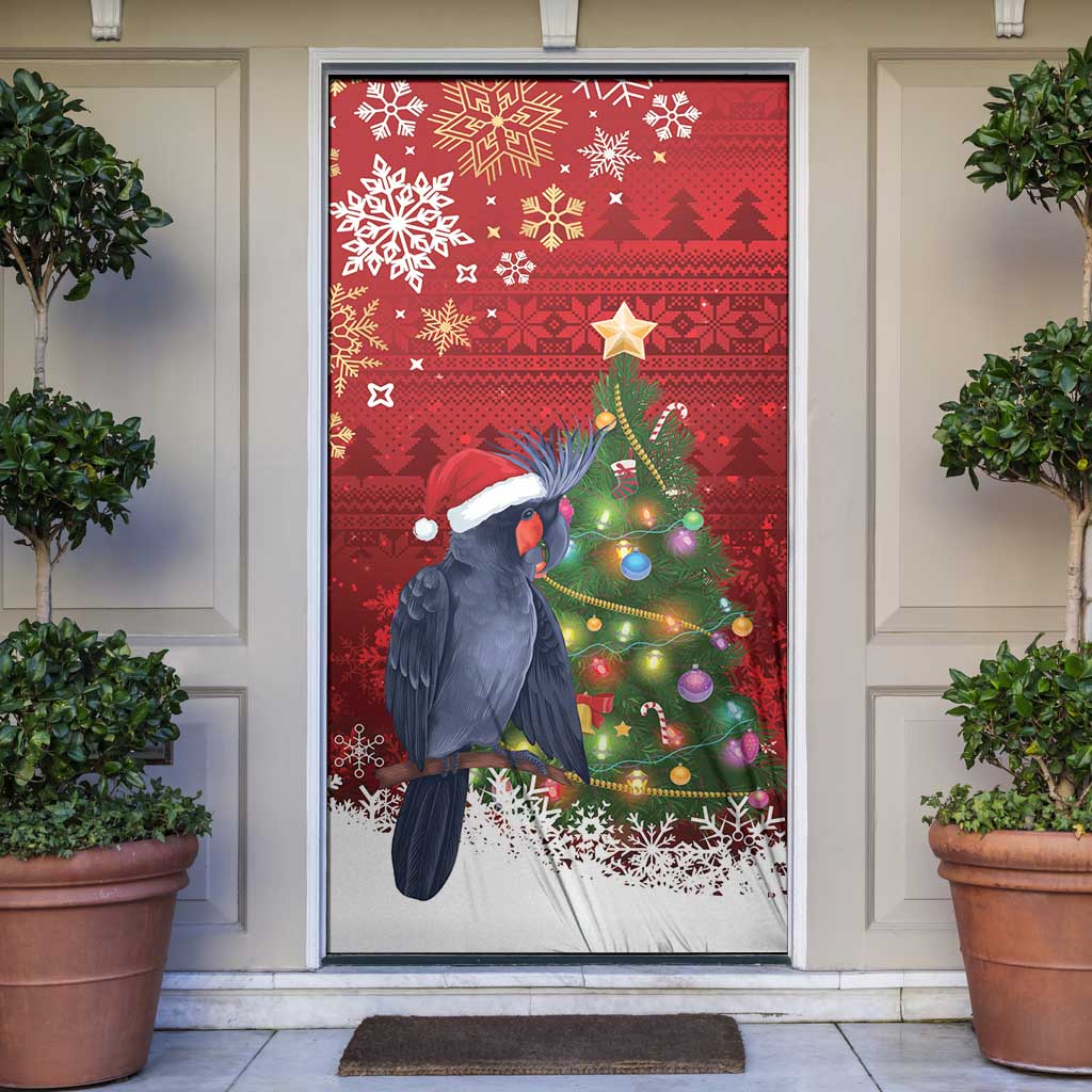 Australia Palm Cockatoo Christmas Door Cover Goliath Cockatoo Santa Merry Chrissie - Aussie Hoodie