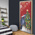 Australia Palm Cockatoo Christmas Door Cover Goliath Cockatoo Santa Merry Chrissie - Aussie Hoodie