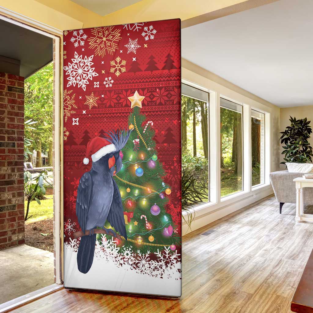 Australia Palm Cockatoo Christmas Door Cover Goliath Cockatoo Santa Merry Chrissie - Aussie Hoodie