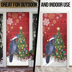 Australia Palm Cockatoo Christmas Door Cover Goliath Cockatoo Santa Merry Chrissie - Aussie Hoodie