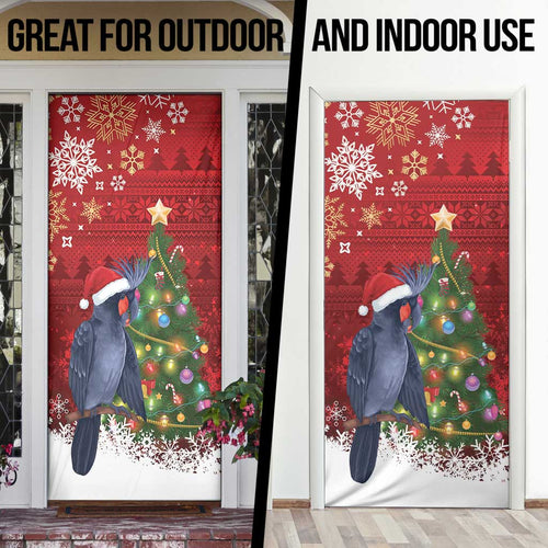 Australia Palm Cockatoo Christmas Door Cover Goliath Cockatoo Santa Merry Chrissie - Aussie Hoodie