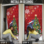 Australia Palm Cockatoo Christmas Door Cover Goliath Cockatoo Santa Merry Chrissie - Aussie Hoodie