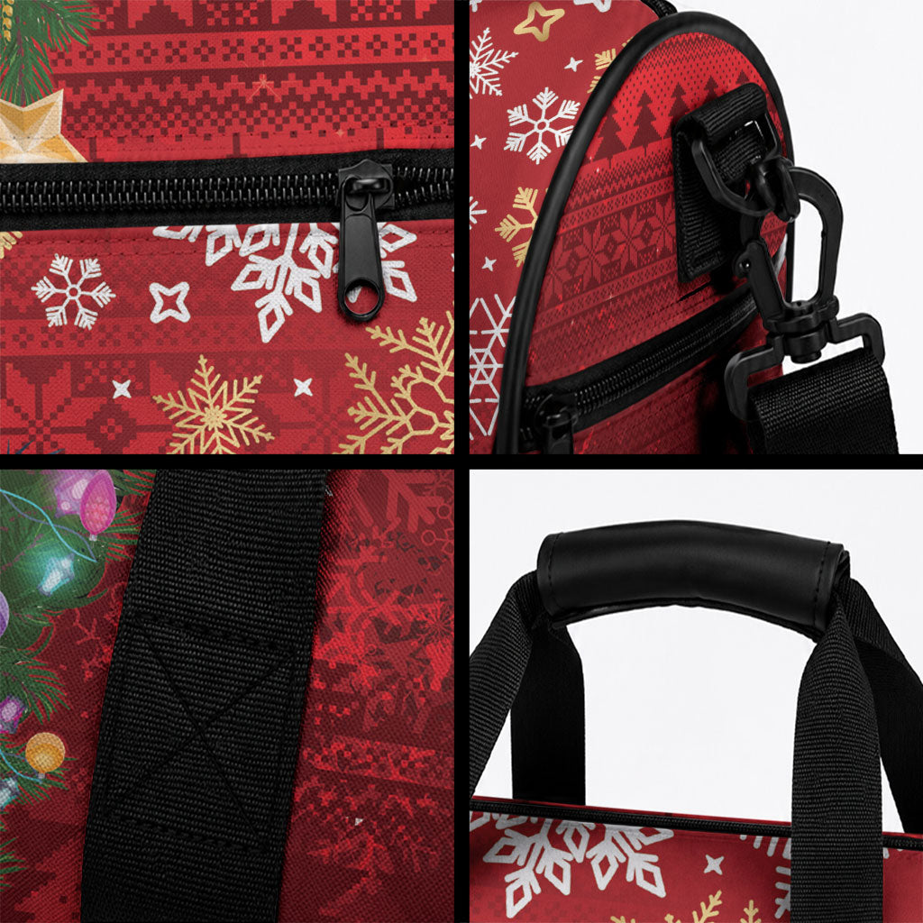 Australia Palm Cockatoo Christmas Duffle Bag Goliath Cockatoo Santa Merry Chrissie
