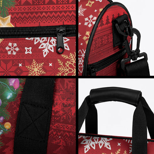 Australia Palm Cockatoo Christmas Duffle Bag Goliath Cockatoo Santa Merry Chrissie