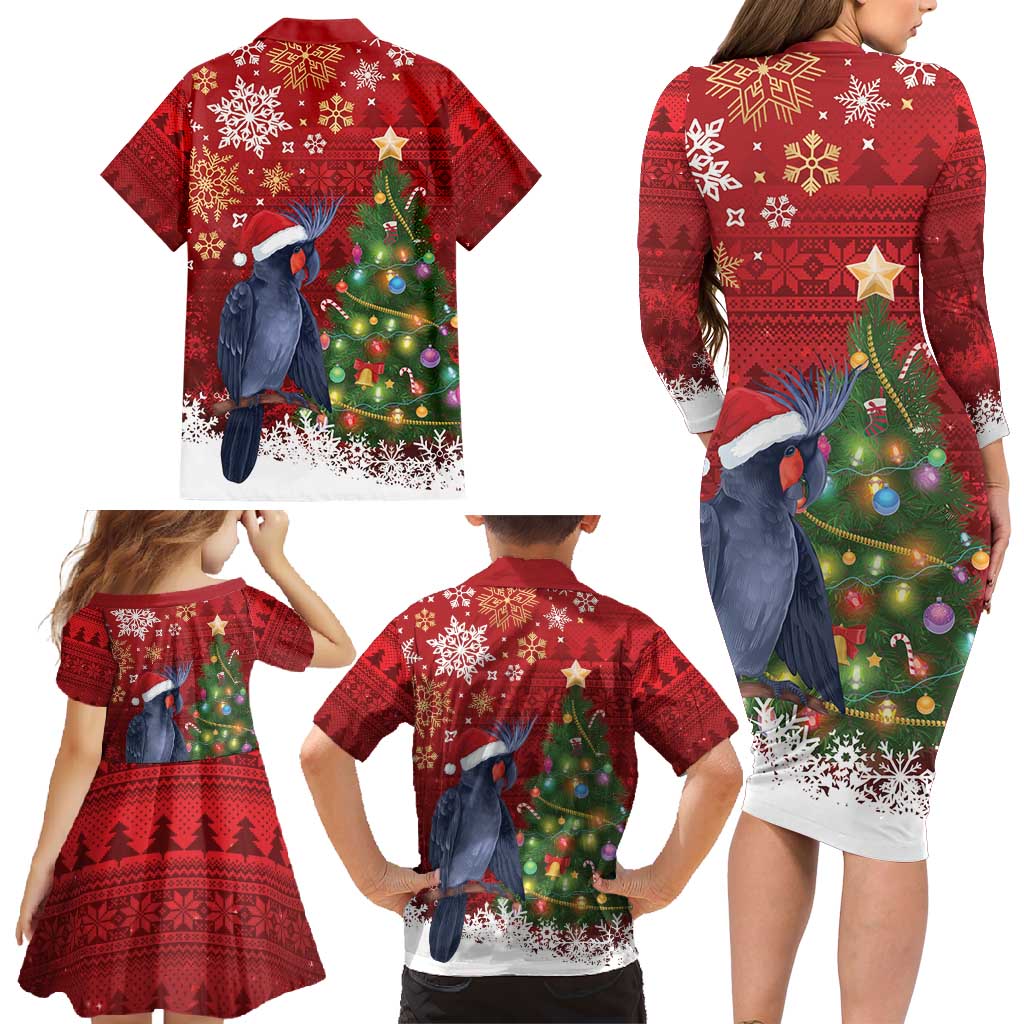 Australia Palm Cockatoo Christmas Family Matching Long Sleeve Bodycon Dress and Hawaiian Shirt Goliath Cockatoo Santa Merry Chrissie - Aussie Hoodie
