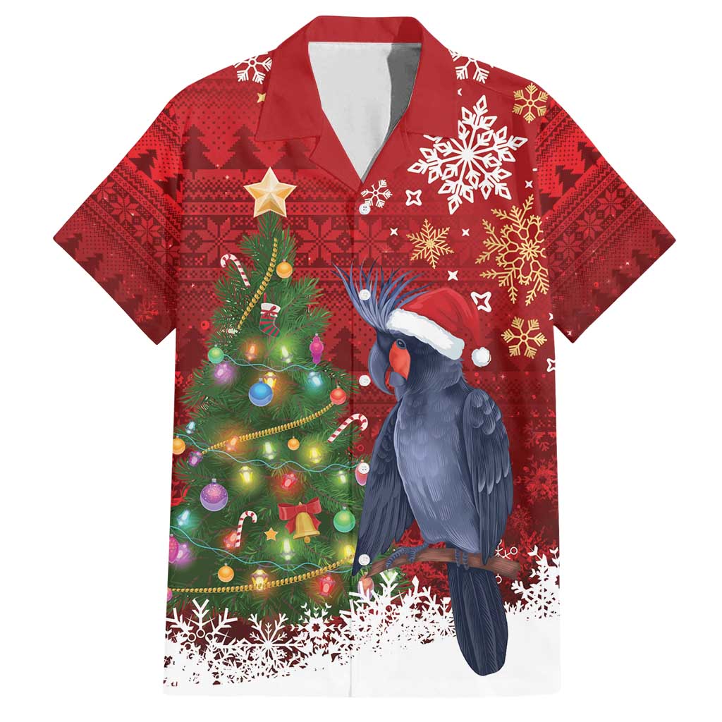 Australia Palm Cockatoo Christmas Family Matching Off Shoulder Maxi Dress and Hawaiian Shirt Goliath Cockatoo Santa Merry Chrissie - Aussie Hoodie
