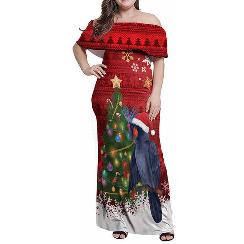Australia Palm Cockatoo Christmas Family Matching Off Shoulder Maxi Dress and Hawaiian Shirt Goliath Cockatoo Santa Merry Chrissie - Aussie Hoodie