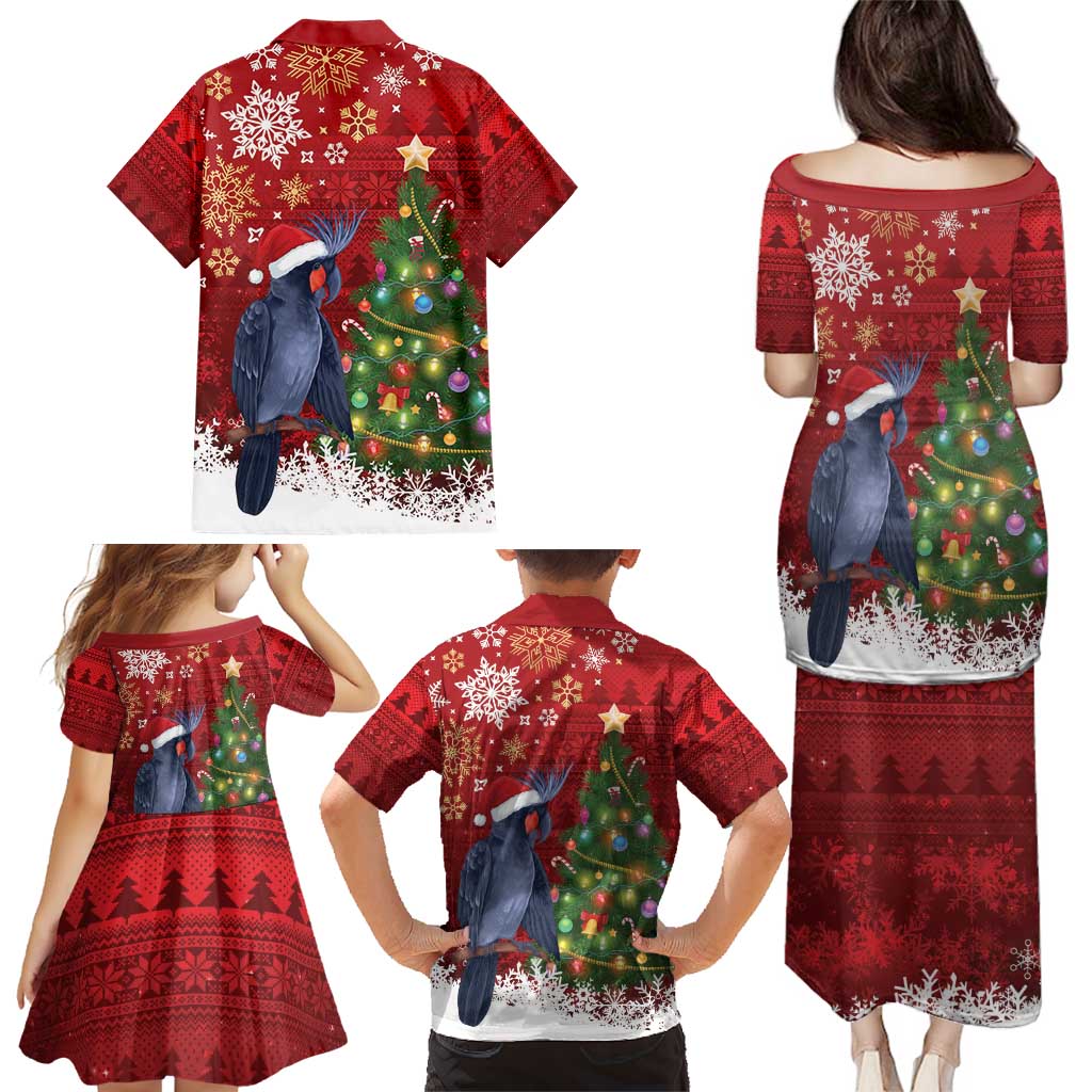 Australia Palm Cockatoo Christmas Family Matching Puletasi and Hawaiian Shirt Goliath Cockatoo Santa Merry Chrissie - Aussie Hoodie