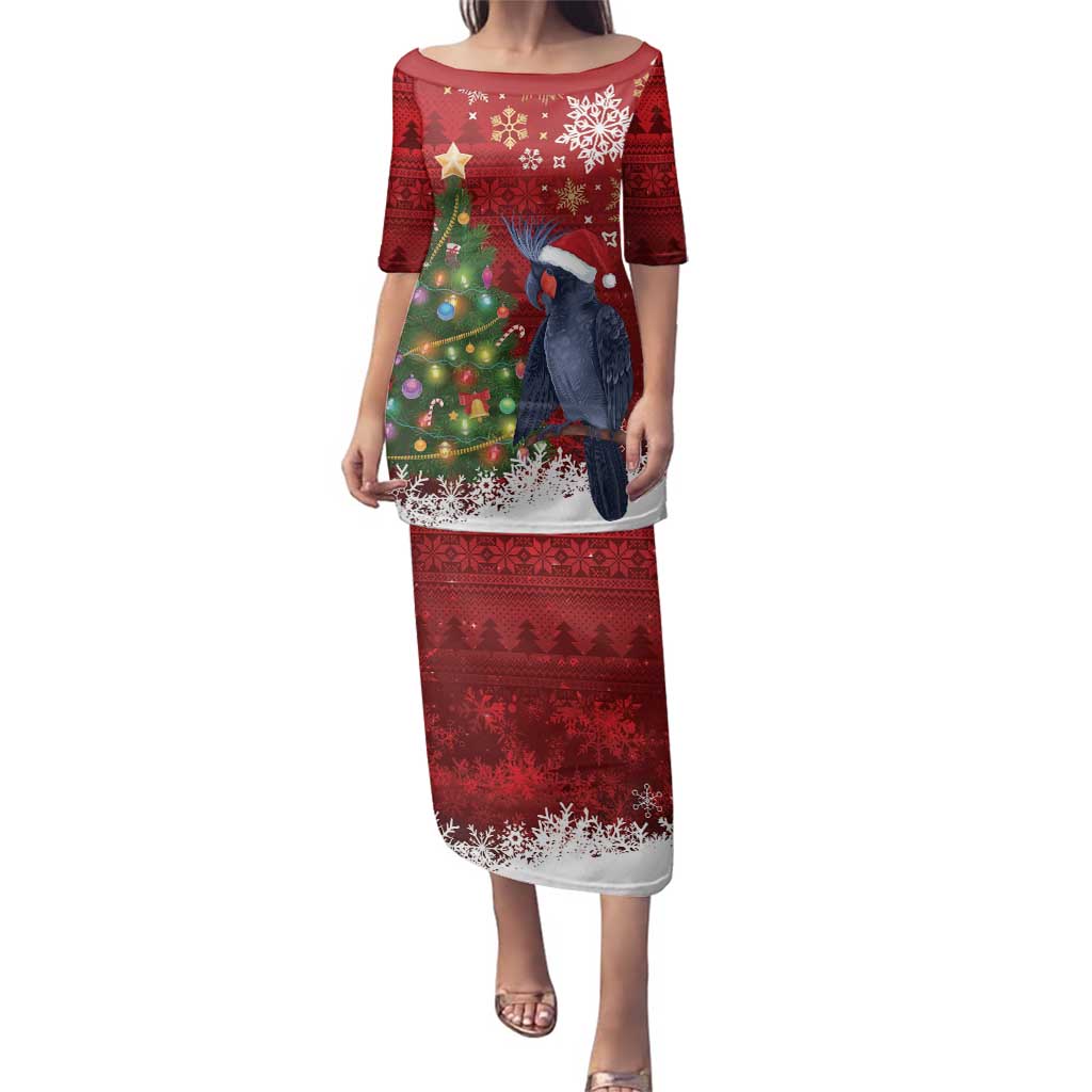 Australia Palm Cockatoo Christmas Family Matching Puletasi and Hawaiian Shirt Goliath Cockatoo Santa Merry Chrissie - Aussie Hoodie