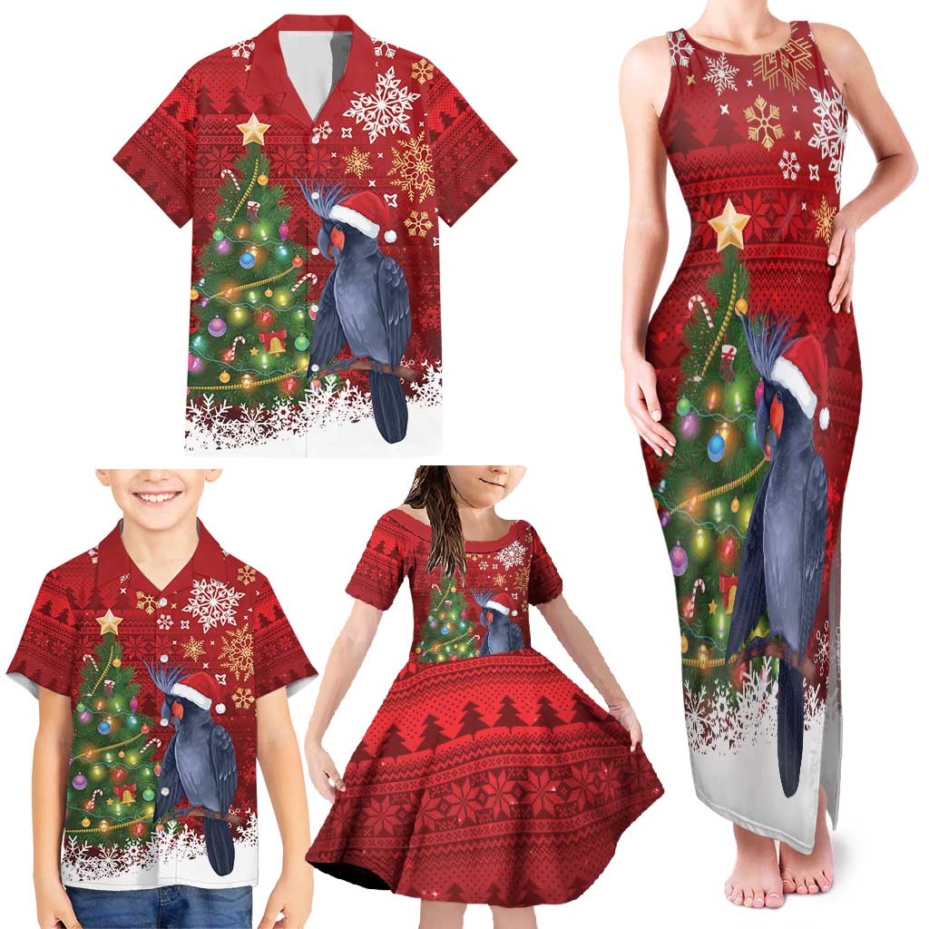 Australia Palm Cockatoo Christmas Family Matching Tank Maxi Dress and Hawaiian Shirt Goliath Cockatoo Santa Merry Chrissie - Aussie Hoodie