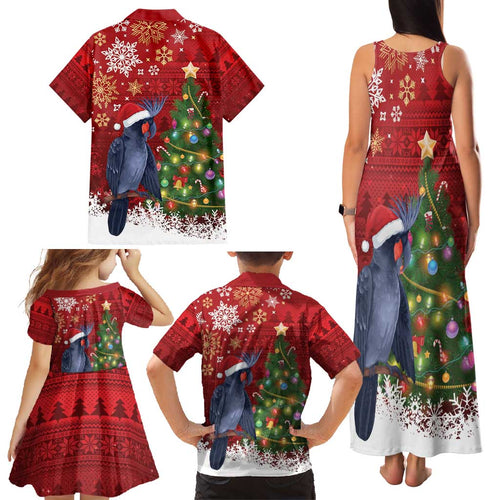 Australia Palm Cockatoo Christmas Family Matching Tank Maxi Dress and Hawaiian Shirt Goliath Cockatoo Santa Merry Chrissie - Aussie Hoodie