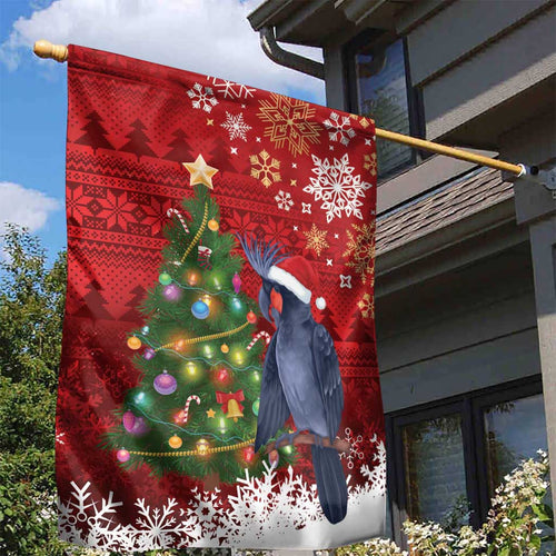Australia Palm Cockatoo Christmas Garden Flag Goliath Cockatoo Santa Merry Chrissie - Aussie Hoodie