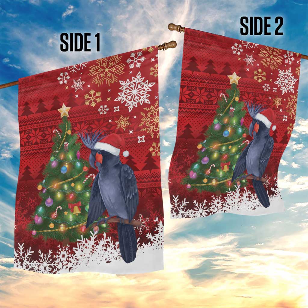 Australia Palm Cockatoo Christmas Garden Flag Goliath Cockatoo Santa Merry Chrissie - Aussie Hoodie