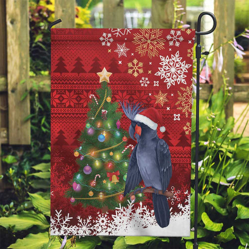 Australia Palm Cockatoo Christmas Garden Flag Goliath Cockatoo Santa Merry Chrissie - Aussie Hoodie