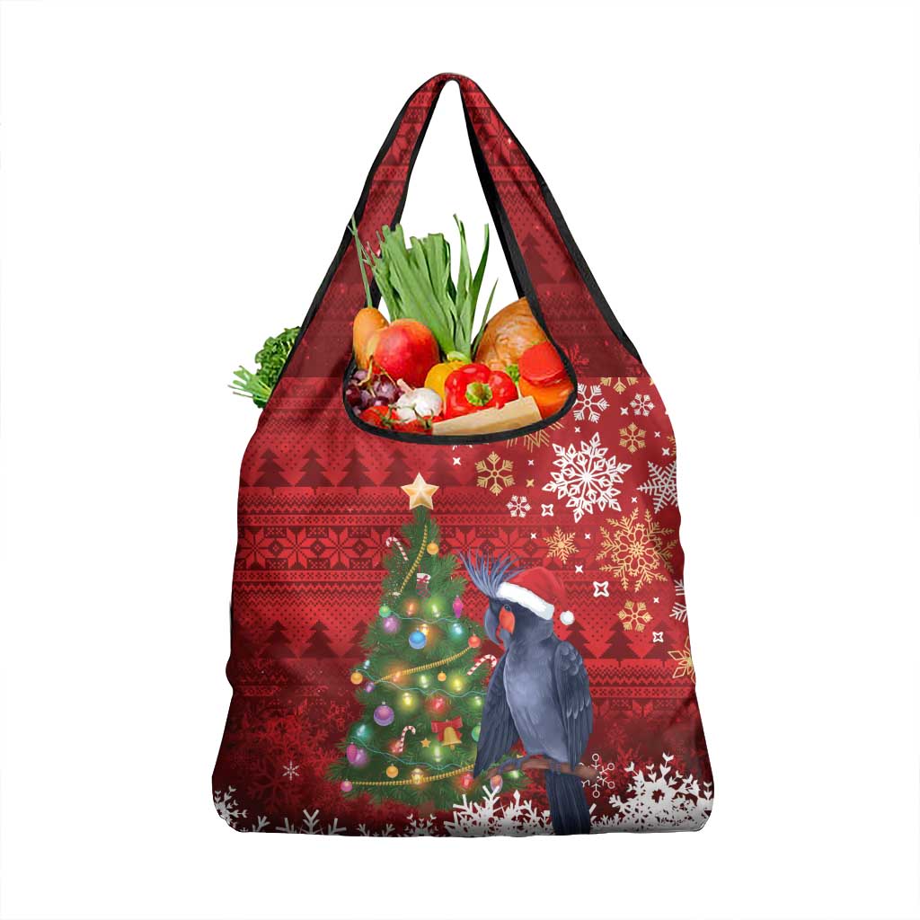 Australia Palm Cockatoo Christmas Grocery Bag Goliath Cockatoo Santa Merry Chrissie - Aussie Hoodie