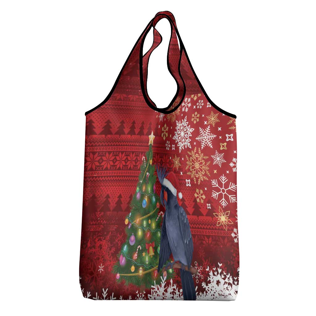 Australia Palm Cockatoo Christmas Grocery Bag Goliath Cockatoo Santa Merry Chrissie - Aussie Hoodie
