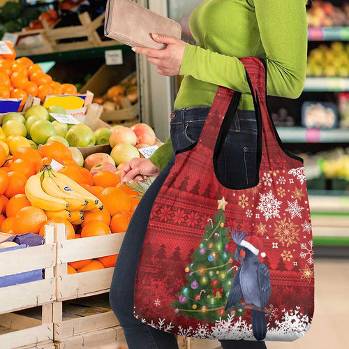 Australia Palm Cockatoo Christmas Grocery Bag Goliath Cockatoo Santa Merry Chrissie - Aussie Hoodie