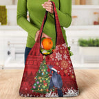 Australia Palm Cockatoo Christmas Grocery Bag Goliath Cockatoo Santa Merry Chrissie - Aussie Hoodie