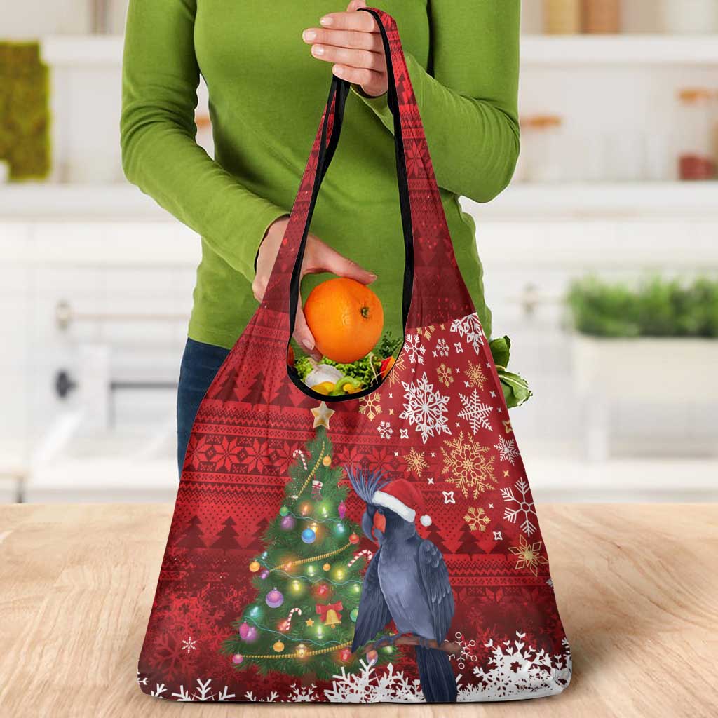 Australia Palm Cockatoo Christmas Grocery Bag Goliath Cockatoo Santa Merry Chrissie - Aussie Hoodie