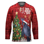 Australia Palm Cockatoo Christmas Hockey Jersey Goliath Cockatoo Santa Merry Chrissie - Aussie Hoodie