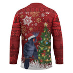 Australia Palm Cockatoo Christmas Hockey Jersey Goliath Cockatoo Santa Merry Chrissie - Aussie Hoodie