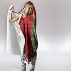 Australia Palm Cockatoo Christmas Hooded Blanket Goliath Cockatoo Santa Merry Chrissie - Aussie Hoodie