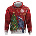 Australia Palm Cockatoo Christmas Hoodie Goliath Cockatoo Santa Merry Chrissie - Aussie Hoodie