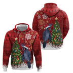Australia Palm Cockatoo Christmas Hoodie Goliath Cockatoo Santa Merry Chrissie - Aussie Hoodie