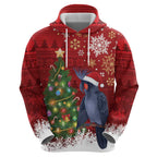 Australia Palm Cockatoo Christmas Hoodie Goliath Cockatoo Santa Merry Chrissie - Aussie Hoodie