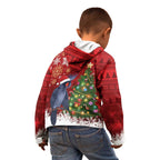 Australia Palm Cockatoo Christmas Kid Hoodie Goliath Cockatoo Santa Merry Chrissie - Aussie Hoodie