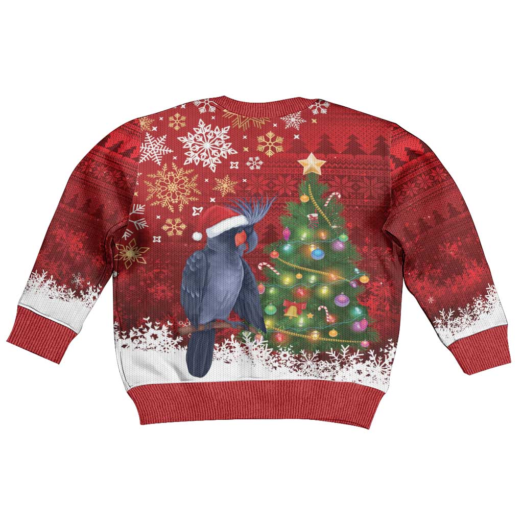 Australia Palm Cockatoo Christmas Kid Ugly Christmas Sweater Goliath Cockatoo Santa Merry Chrissie - Aussie Hoodie