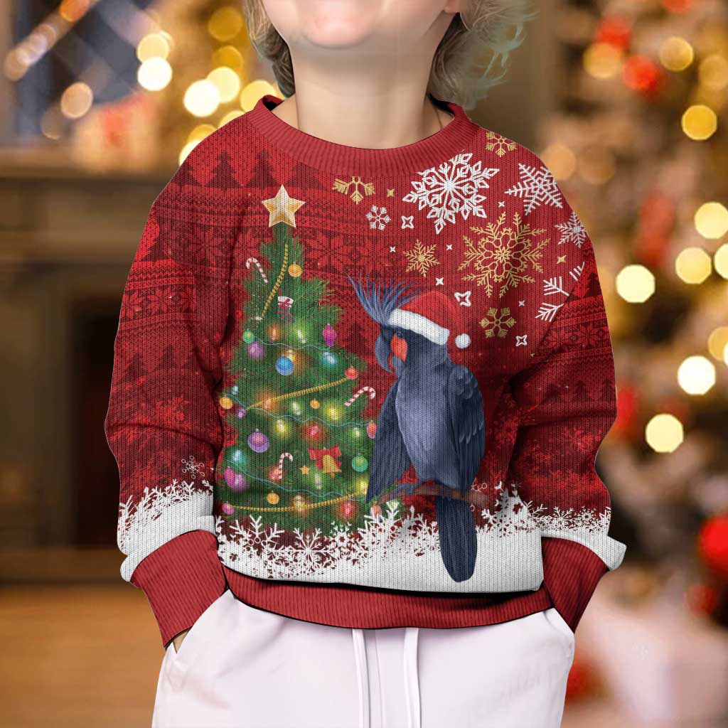 Australia Palm Cockatoo Christmas Kid Ugly Christmas Sweater Goliath Cockatoo Santa Merry Chrissie - Aussie Hoodie