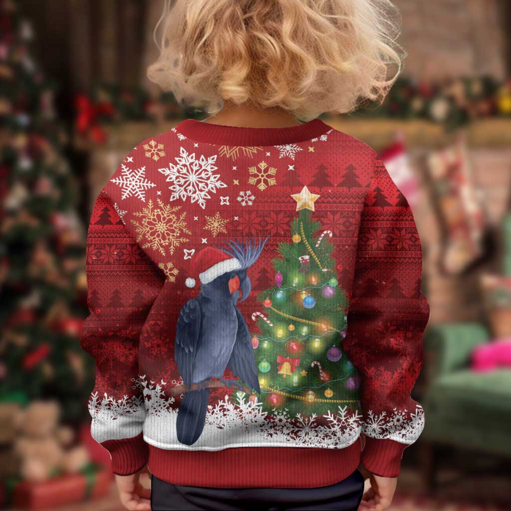 Australia Palm Cockatoo Christmas Kid Ugly Christmas Sweater Goliath Cockatoo Santa Merry Chrissie - Aussie Hoodie