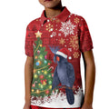 Australia Palm Cockatoo Christmas Kid Polo Shirt Goliath Cockatoo Santa Merry Chrissie - Aussie Hoodie