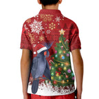 Australia Palm Cockatoo Christmas Kid Polo Shirt Goliath Cockatoo Santa Merry Chrissie - Aussie Hoodie