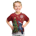 Australia Palm Cockatoo Christmas Kid T Shirt Goliath Cockatoo Santa Merry Chrissie - Aussie Hoodie