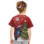Australia Palm Cockatoo Christmas Kid T Shirt Goliath Cockatoo Santa Merry Chrissie - Aussie Hoodie