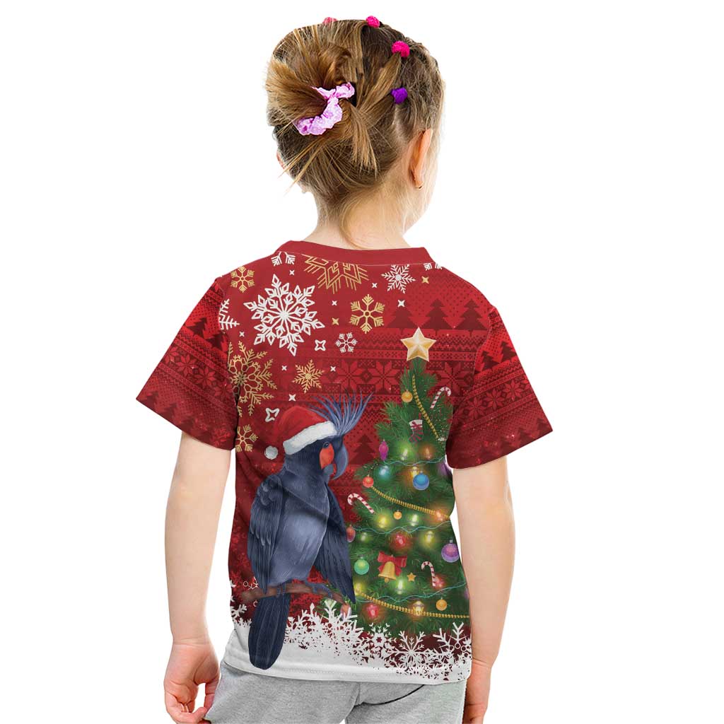 Australia Palm Cockatoo Christmas Kid T Shirt Goliath Cockatoo Santa Merry Chrissie - Aussie Hoodie