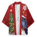Australia Palm Cockatoo Christmas Kimono Goliath Cockatoo Santa Merry Chrissie - Aussie Hoodie