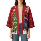 Australia Palm Cockatoo Christmas Kimono Goliath Cockatoo Santa Merry Chrissie - Aussie Hoodie