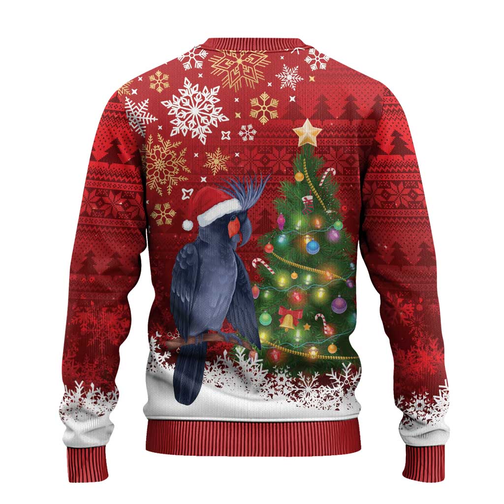 Australia Palm Cockatoo Christmas Ugly Christmas Sweater Goliath Cockatoo Santa Merry Chrissie - Aussie Hoodie