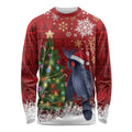 Australia Palm Cockatoo Christmas Long Sleeve Shirt Goliath Cockatoo Santa Merry Chrissie - Aussie Hoodie
