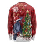 Australia Palm Cockatoo Christmas Long Sleeve Shirt Goliath Cockatoo Santa Merry Chrissie - Aussie Hoodie