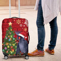 Australia Palm Cockatoo Christmas Luggage Cover Goliath Cockatoo Santa Merry Chrissie - Aussie Hoodie