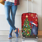 Australia Palm Cockatoo Christmas Luggage Cover Goliath Cockatoo Santa Merry Chrissie - Aussie Hoodie
