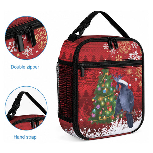 Australia Palm Cockatoo Christmas Lunch Bag Goliath Cockatoo Santa Merry Chrissie
