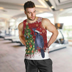 Australia Palm Cockatoo Christmas Men Tank Top Goliath Cockatoo Santa Merry Chrissie - Aussie Hoodie