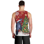 Australia Palm Cockatoo Christmas Men Tank Top Goliath Cockatoo Santa Merry Chrissie - Aussie Hoodie