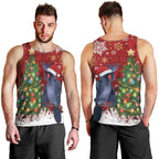 Australia Palm Cockatoo Christmas Men Tank Top Goliath Cockatoo Santa Merry Chrissie - Aussie Hoodie