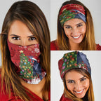 Australia Palm Cockatoo Christmas Neck Gaiter Goliath Cockatoo Santa Merry Chrissie - Aussie Hoodie